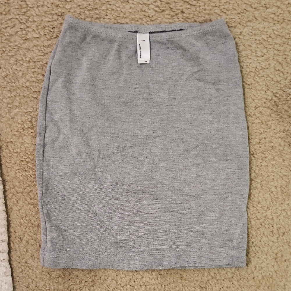 Gray American Apparel Women's Skirt